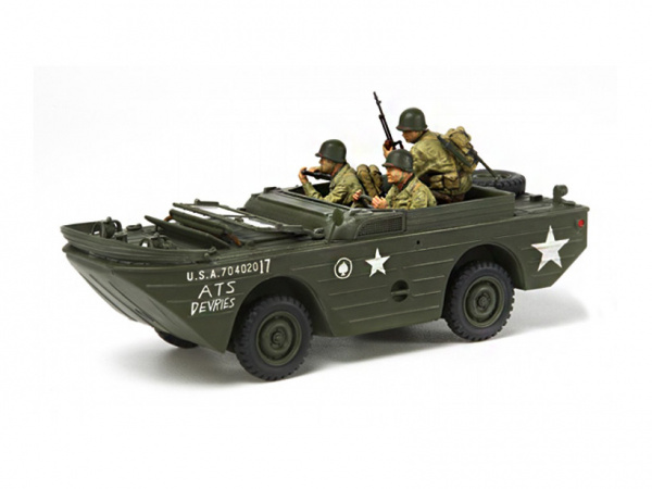 35336 Tamiya Американский автомобиль - амфибия Ford GPA 4х4 с 3-мя фигурами (1:35)
