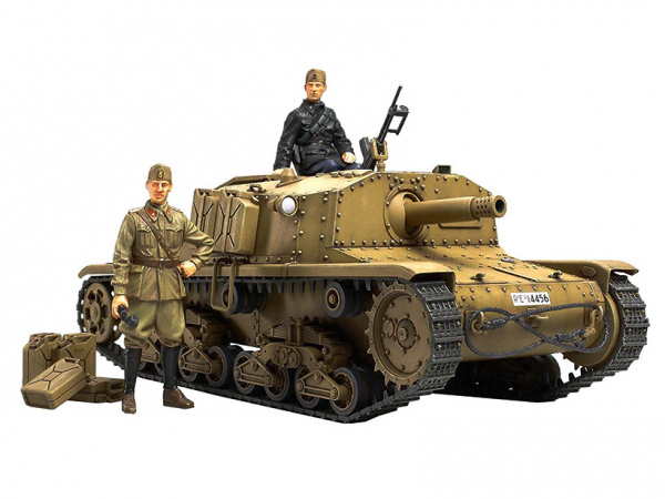 35294 Tamiya Итальянская самоходная установка Semovente M40, с двумя фигурами (1:35)