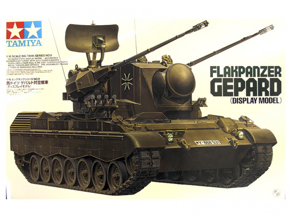 35099 Tamiya Немецкая самоходная зенитная пушка Flakpanzer Gepard с одной фигурой (1:35)