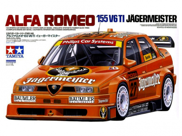 24148 Tamiya Alfa Romeo 155 TI Jagermeister (1:24)