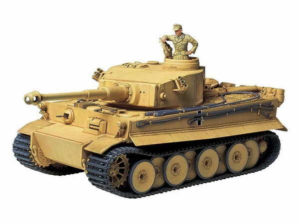 35227 Tamiya Немецкий тяжёлый танк Tiger I, (ранняя версия), с фигурой командира (1:35)