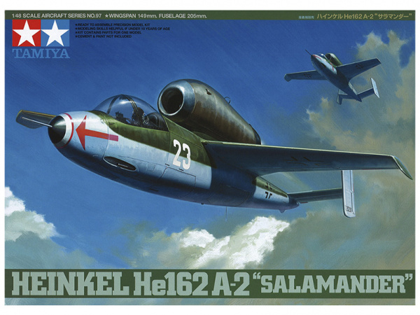 61097 Tamiya Немецкий реактивный истребитель Heinkel He 162 А-2 "Salamander" (1:48)