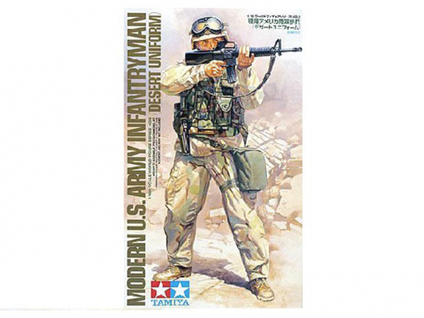 36308 Tamiya Фигура Современный американский пехотинец "Modern US Infantryman/Desert" (1:16)