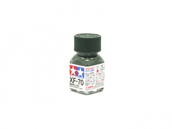 XF-70 Dark Green 2 flat, enamel paint 10 ml. (Тёмный Зелёный 2 матовый) Tamiya 80370